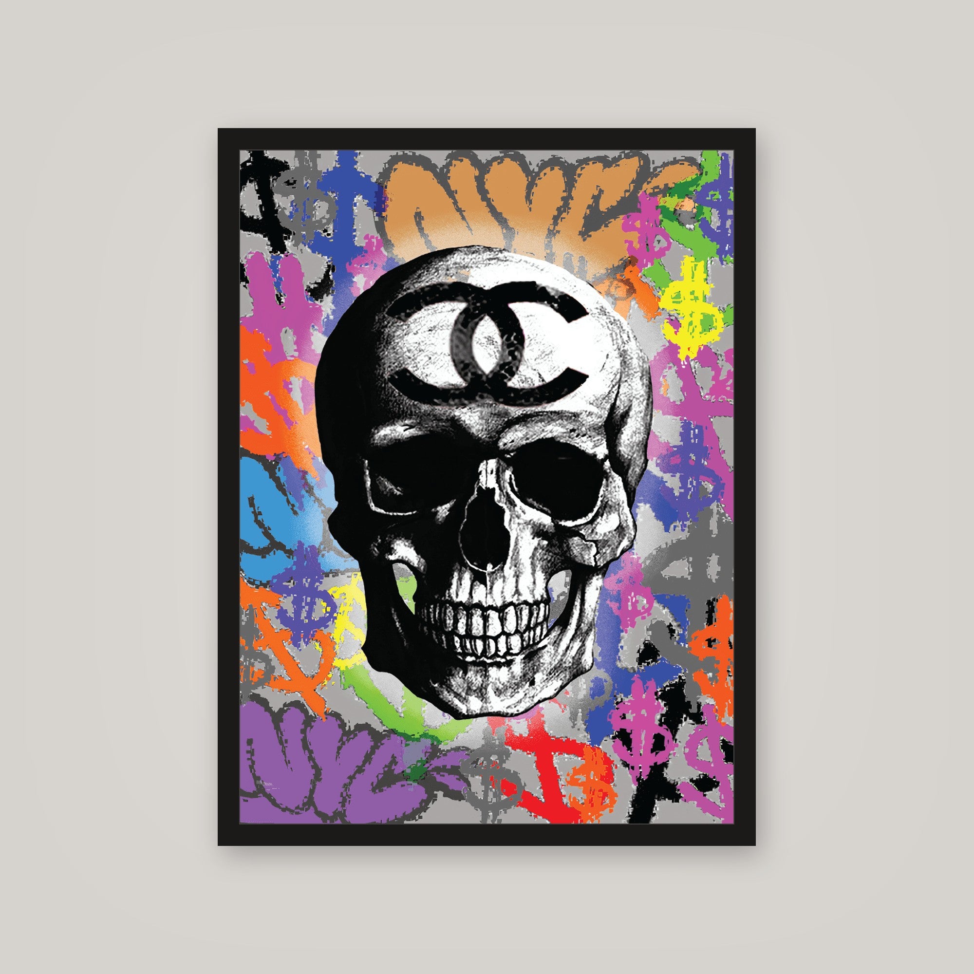 [auto-mockup] GRAFFITI SKULL POSTER - 18 x 24in.
