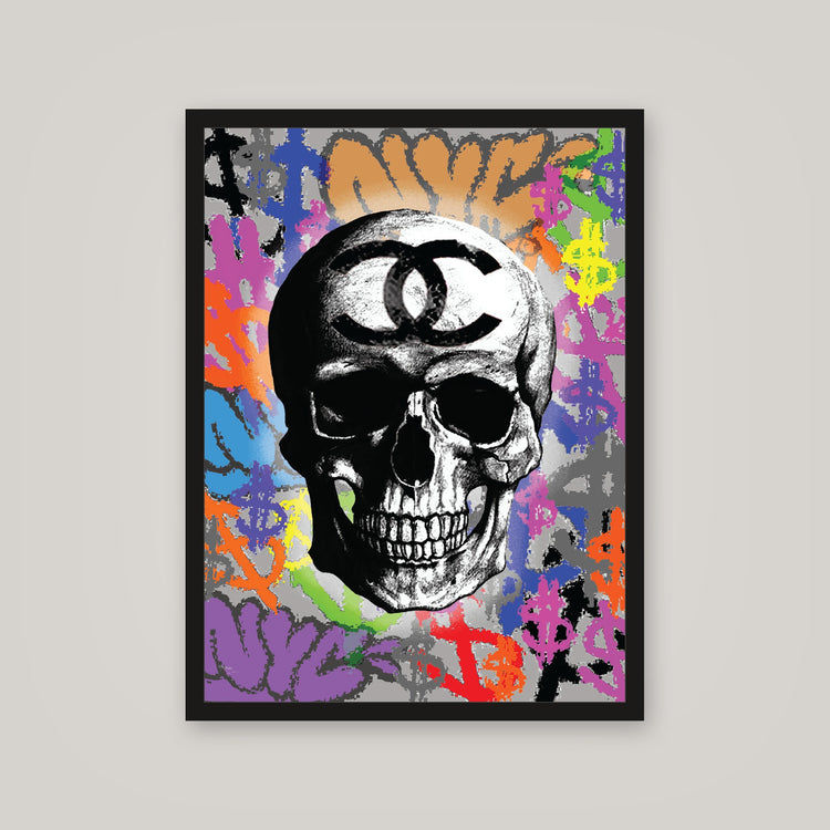 [auto-mockup] GRAFFITI SKULL POSTER - 18 x 24in.