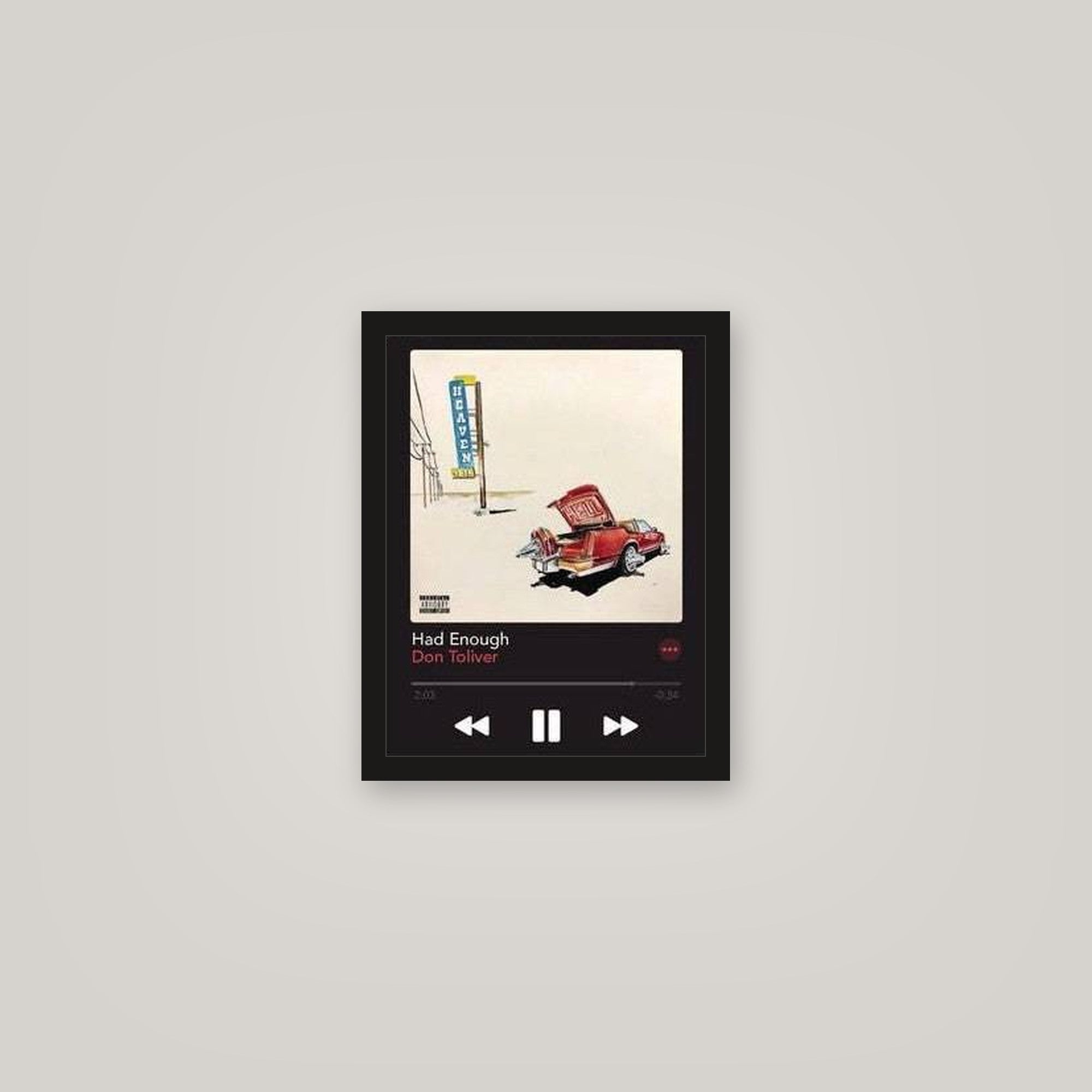 [auto-mockup] HAD ENOUGH MUSIC POSTER - 11 x 14in.