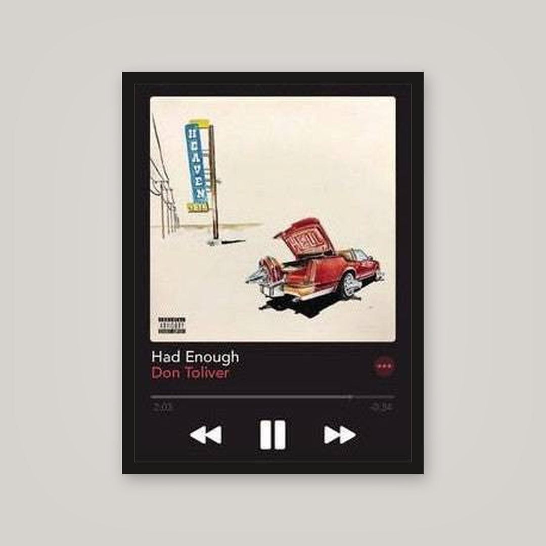 [auto-mockup] HAD ENOUGH MUSIC POSTER - 18 x 24in.