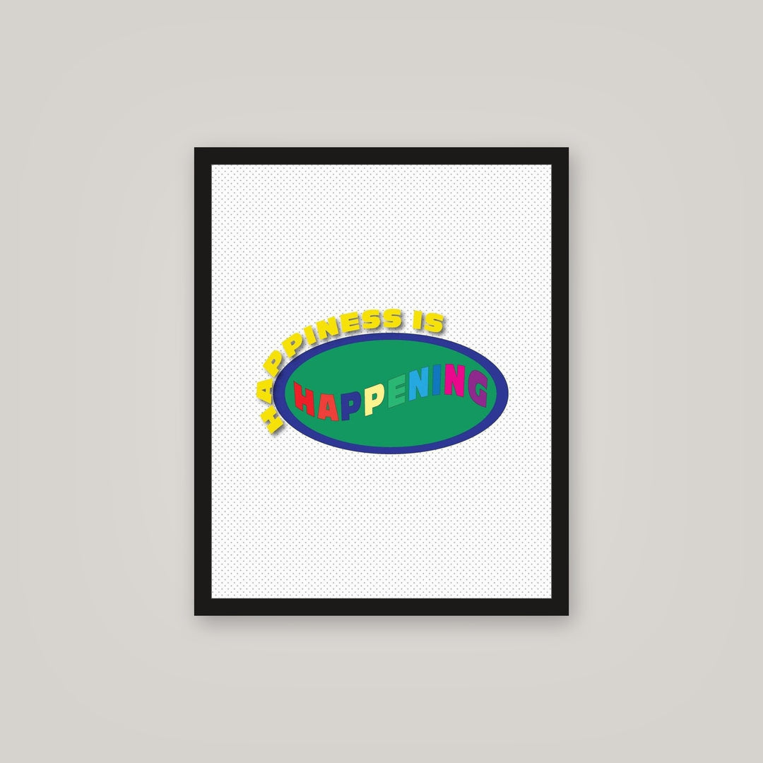[auto-mockup] HAPPINESS IS HAPPENING POSTER - 16 x 20 in.