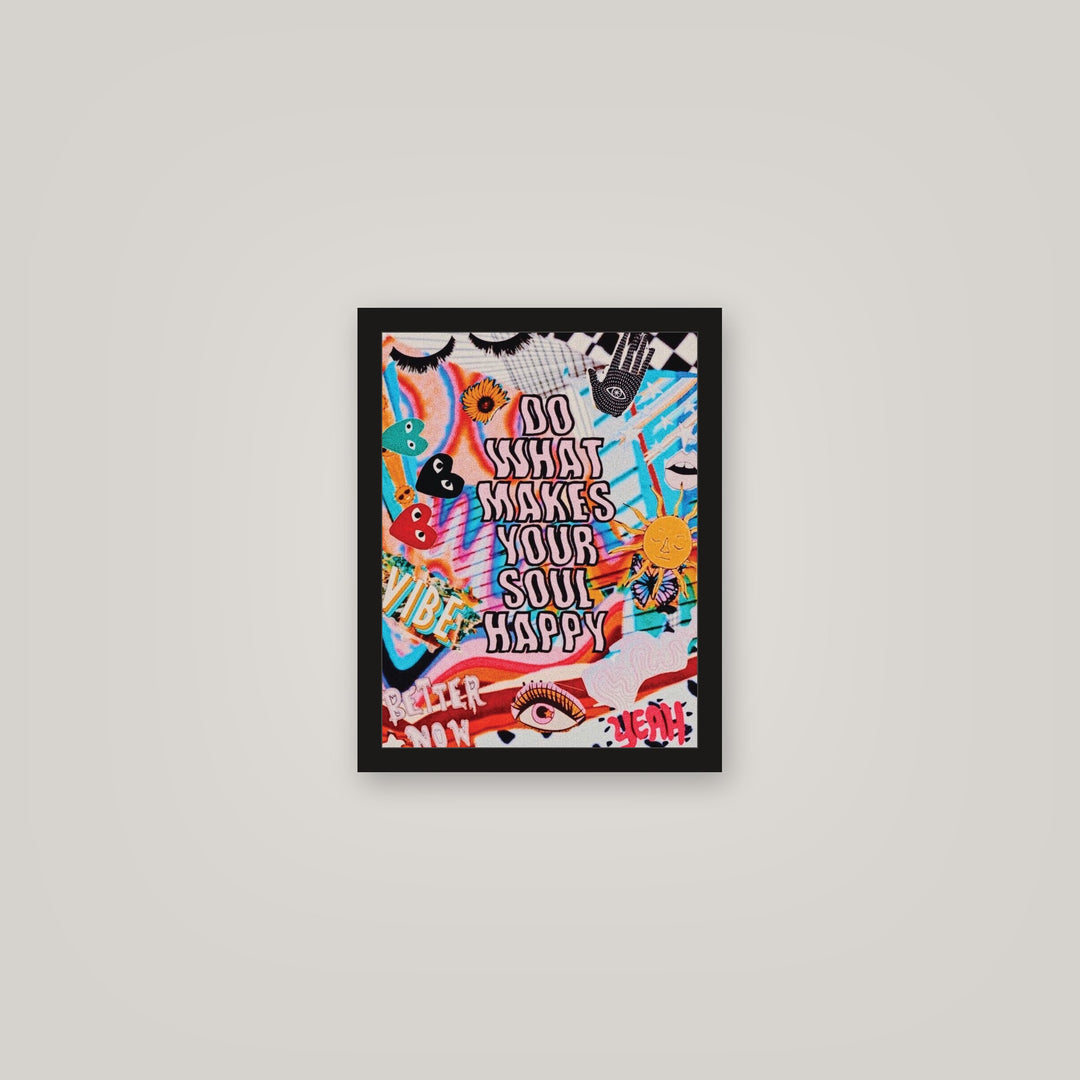 [auto-mockup] HAPPY SOUL COLLAGE POSTER - 11 x 14in.