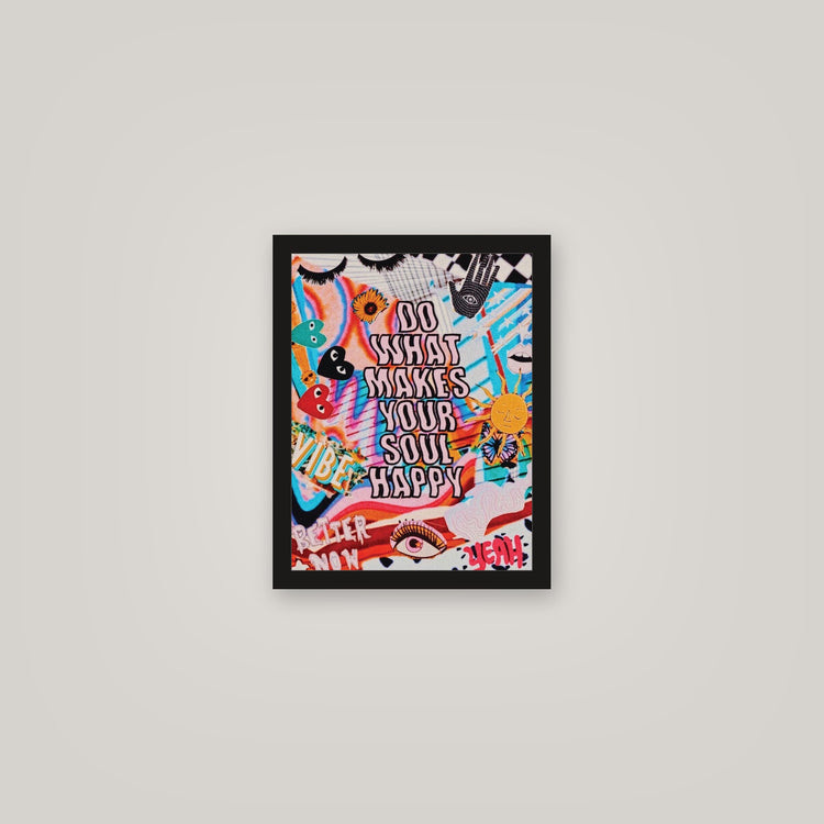 [auto-mockup] HAPPY SOUL COLLAGE POSTER - 11 x 14in.