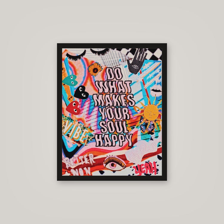 [auto-mockup] HAPPY SOUL COLLAGE POSTER - 16 x 20in.