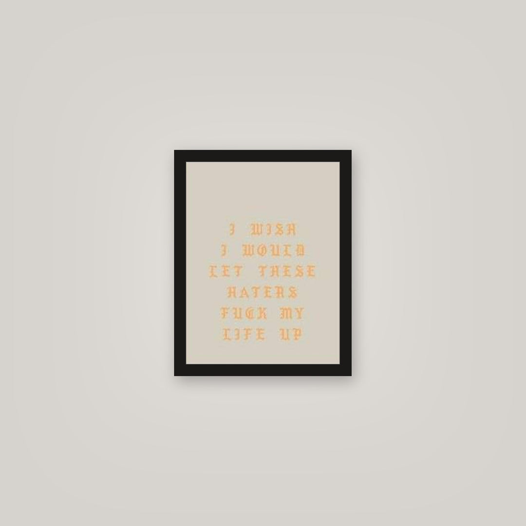 [auto-mockup] HATERS MOTIVATE ME POSTER - 11 x 14in.