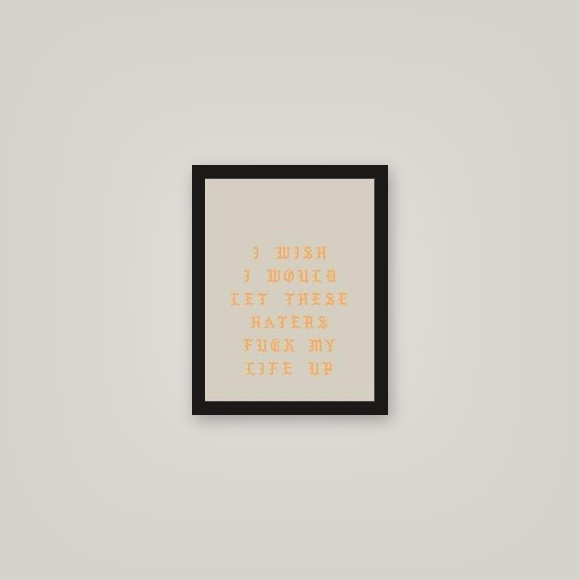 [auto-mockup] HATERS MOTIVATE ME POSTER - 11 x 14in.