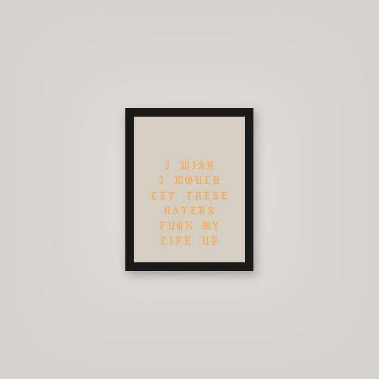 [auto-mockup] HATERS MOTIVATE ME POSTER - 11 x 14in.
