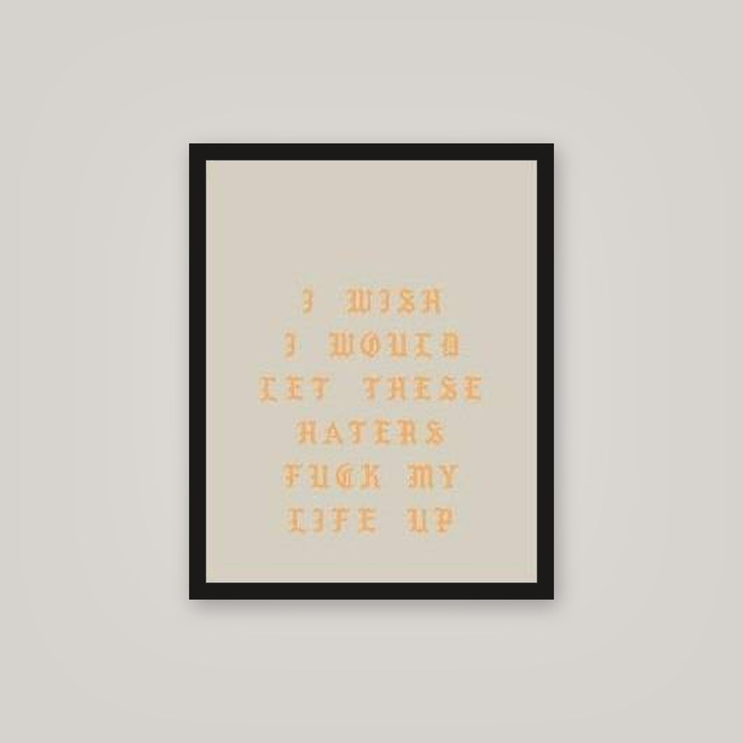[auto-mockup] HATERS MOTIVATE ME POSTER - 16 x 20in.