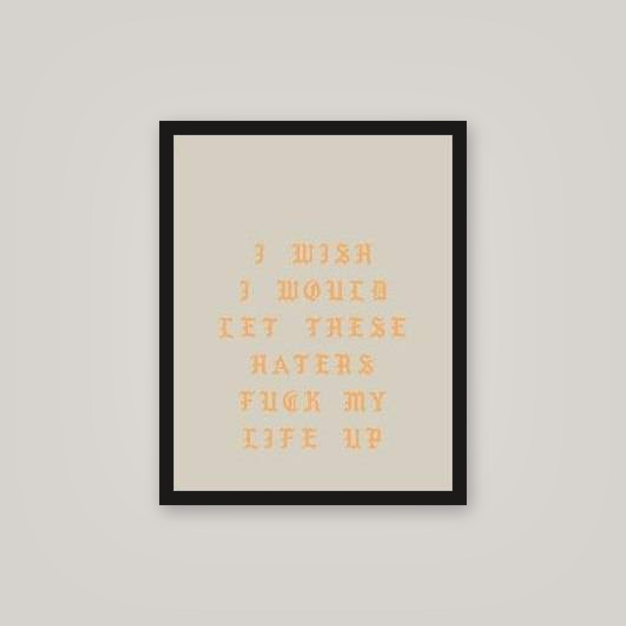 [auto-mockup] HATERS MOTIVATE ME POSTER - 16 x 20in.