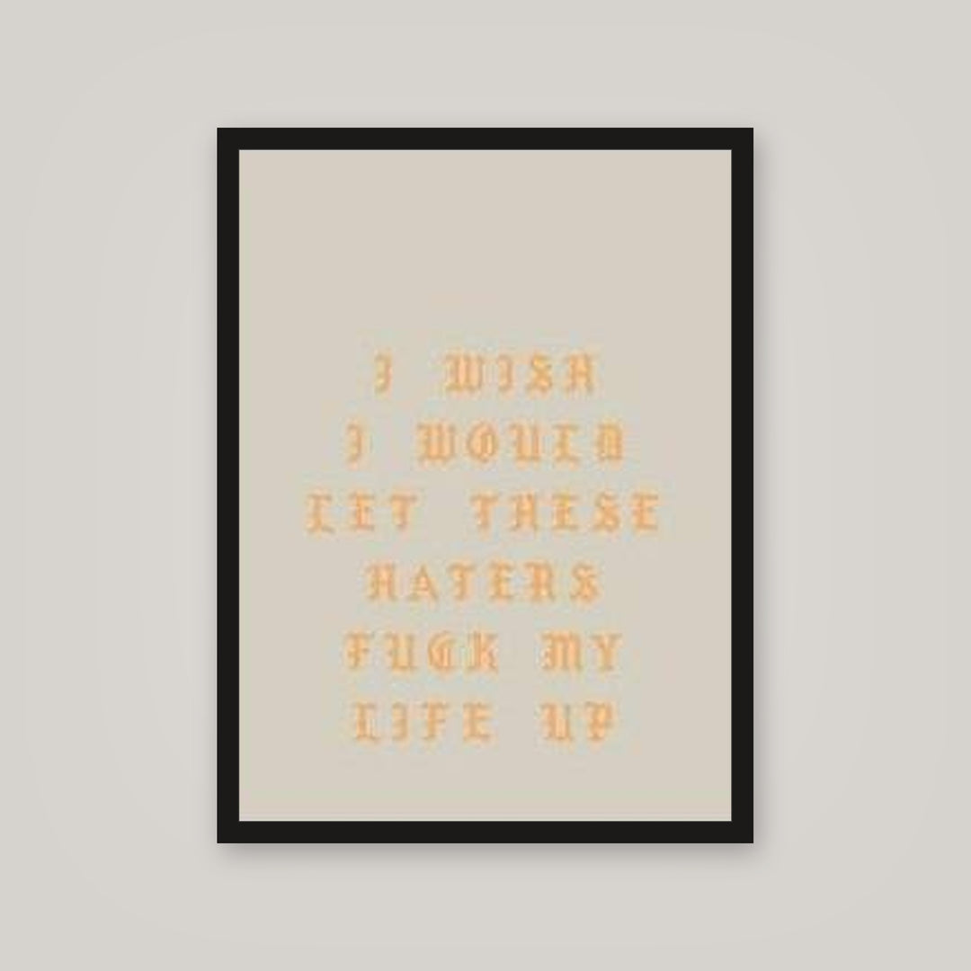 [auto-mockup] HATERS MOTIVATE ME POSTER - 18 x 24in.