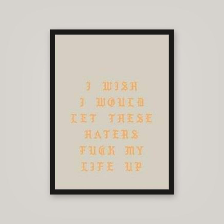 [auto-mockup] HATERS MOTIVATE ME POSTER - 18 x 24in.