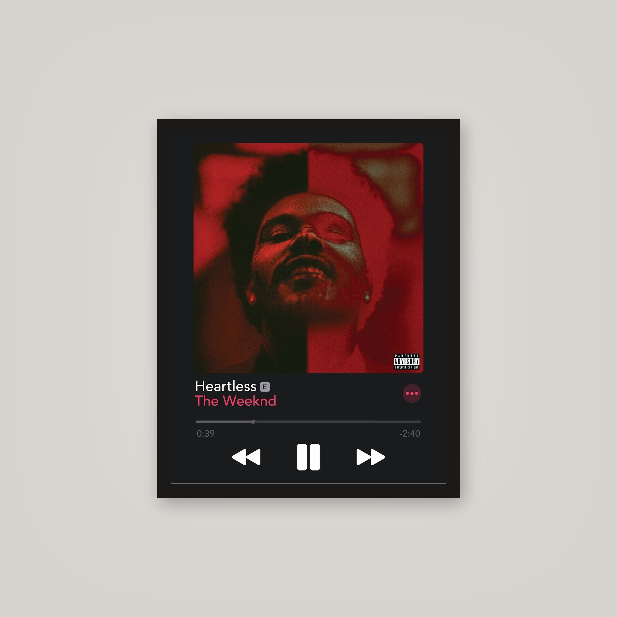 [auto-mockup] HEARTLESS MUSIC POSTER - 16 x 20in.