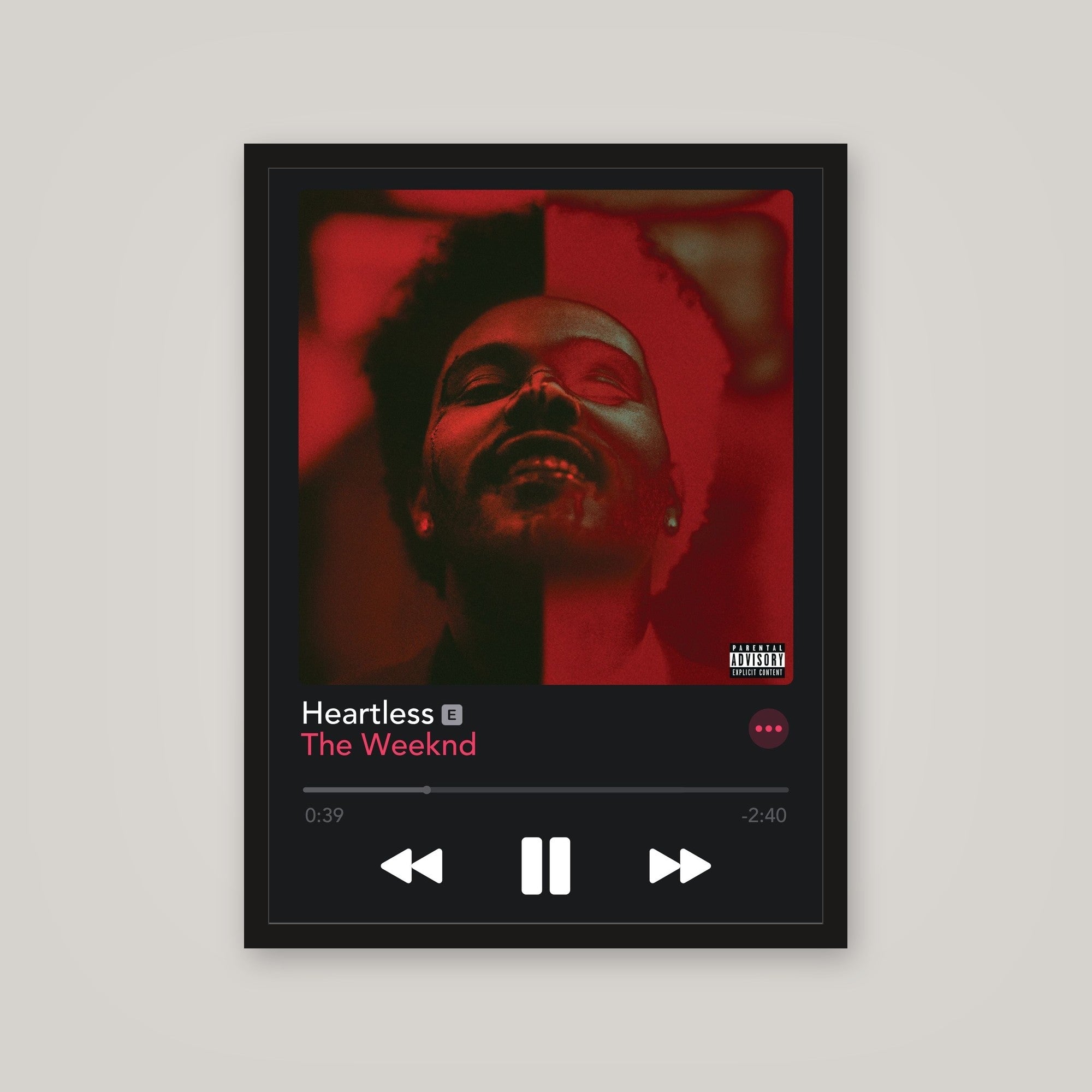 [auto-mockup] HEARTLESS MUSIC POSTER - 18 x 24in.