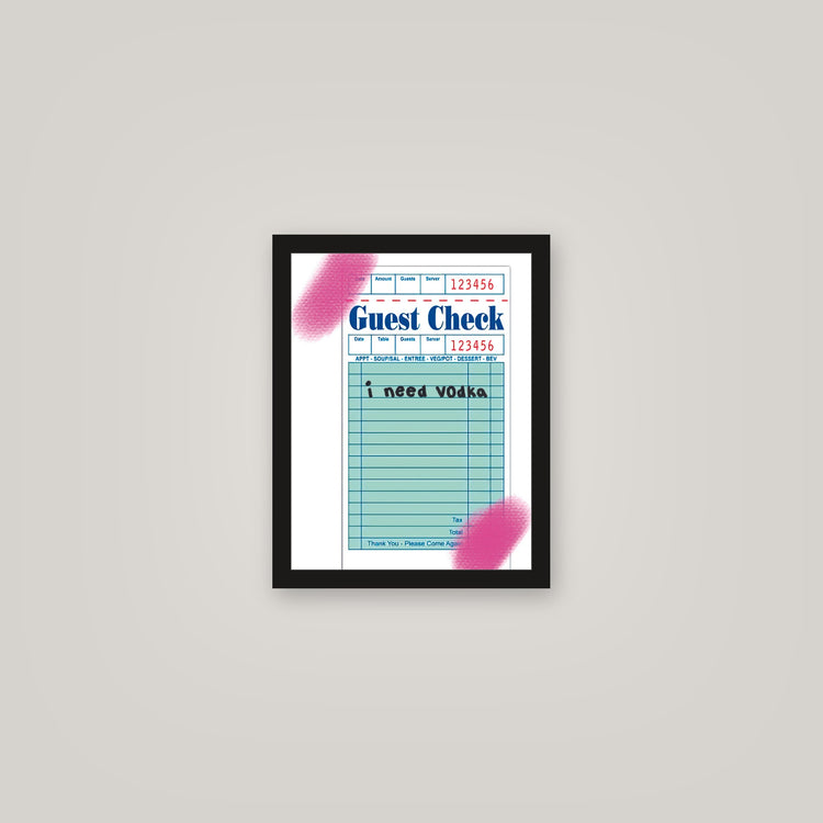 [auto-mockup] I NEED VODKA POSTER - 11 x 14in.