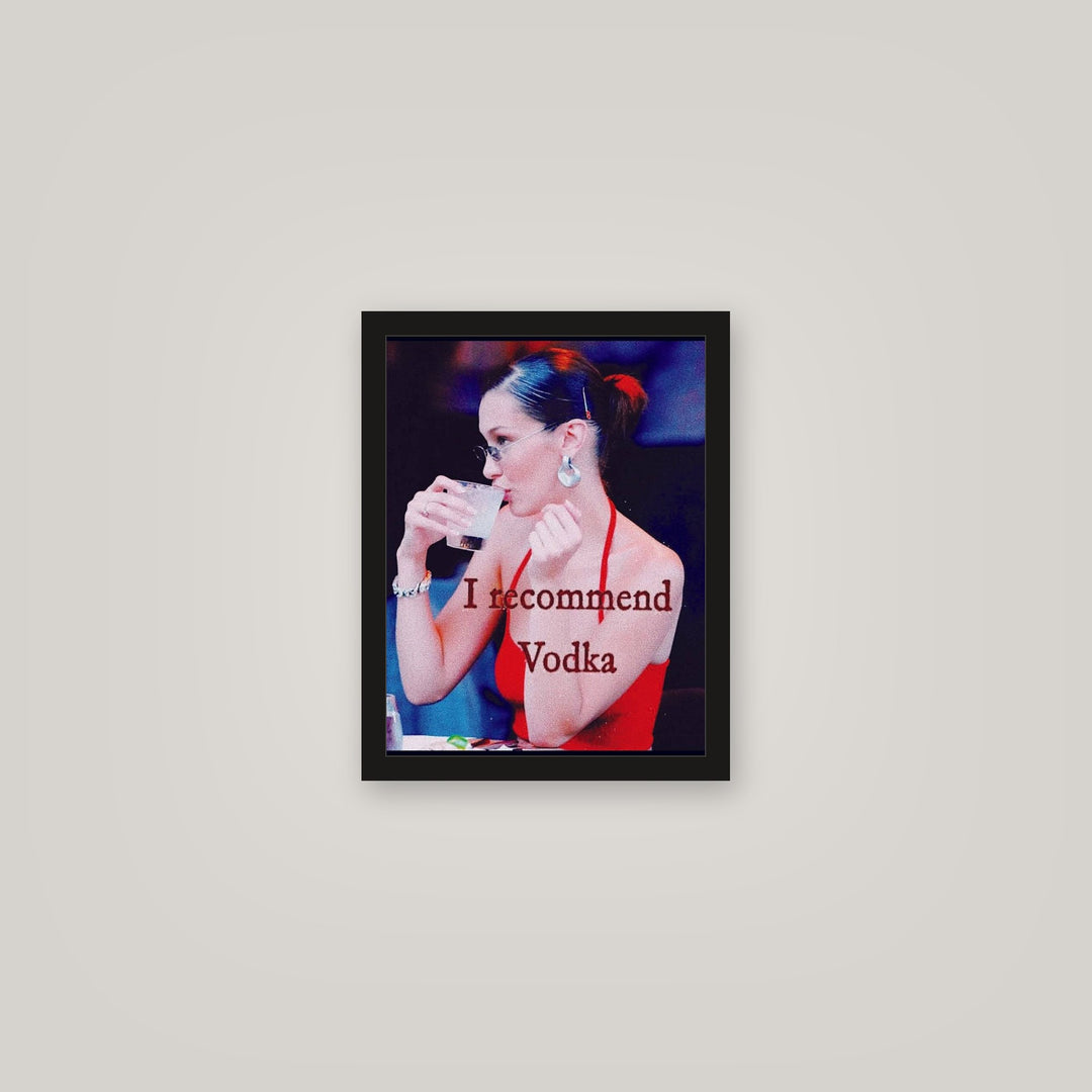 [auto-mockup] I RECOMMEND VODKA POSTER - 11 x 14in.