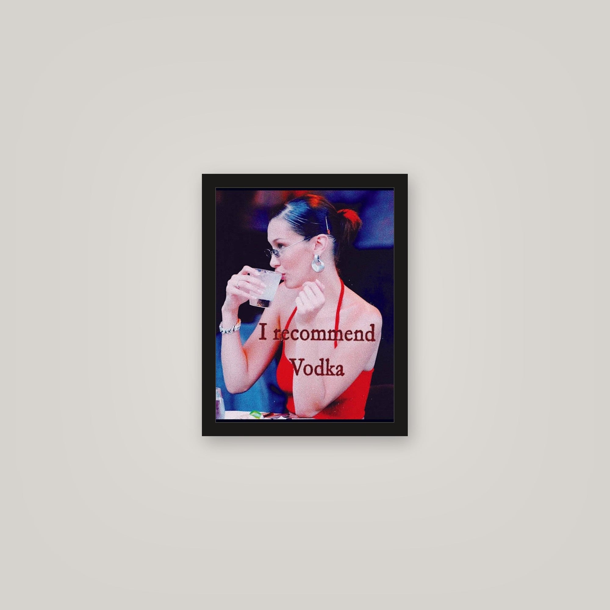 [auto-mockup] I RECOMMEND VODKA POSTER - 11 x 14in.