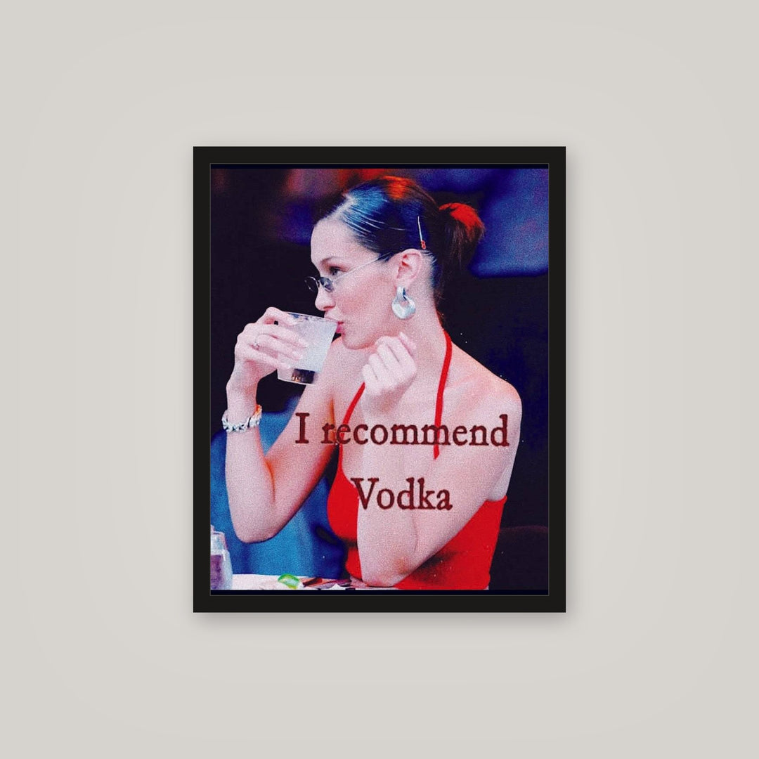 [auto-mockup] I RECOMMEND VODKA POSTER - 16 x 20in.