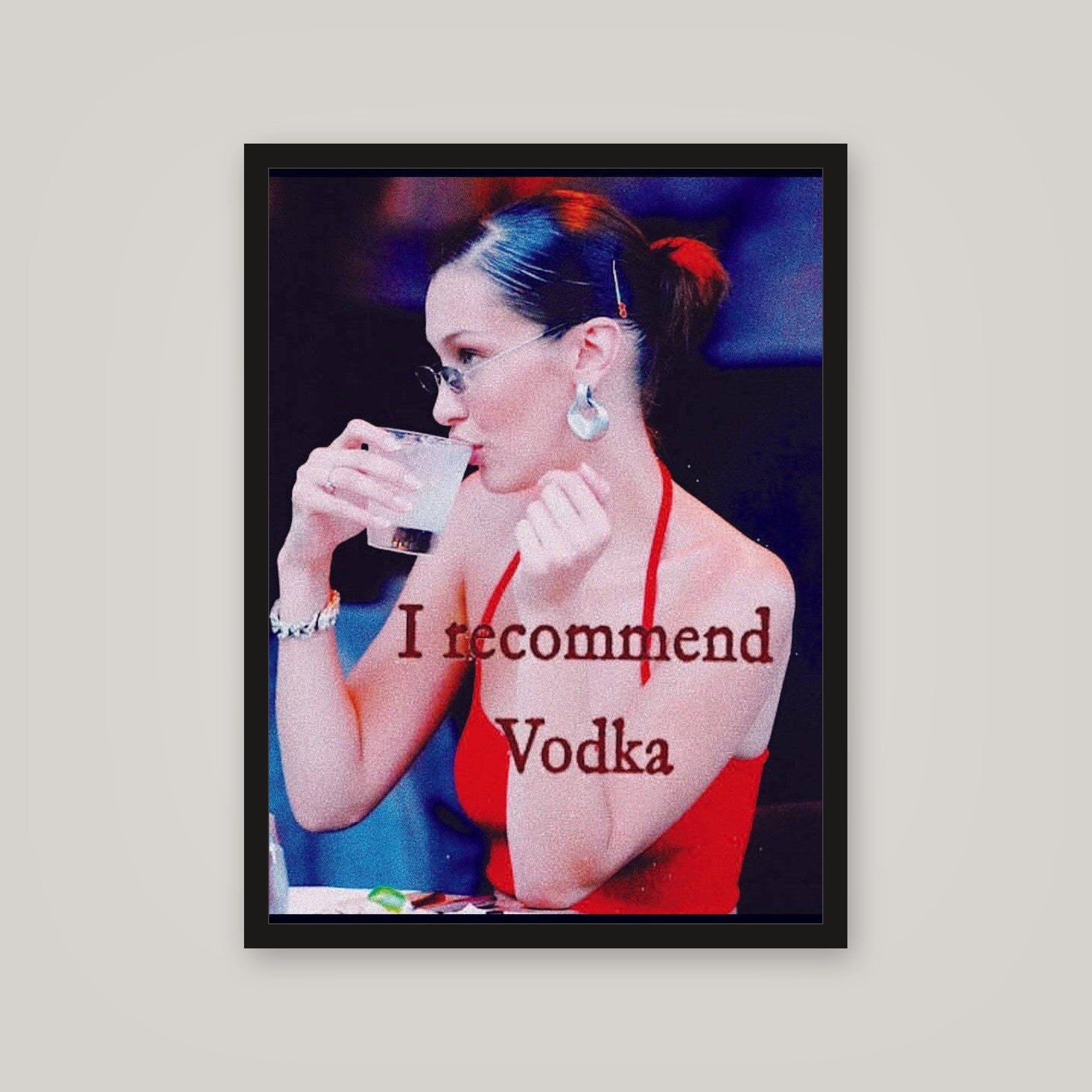 [auto-mockup] I RECOMMEND VODKA POSTER - 18 x 24in.