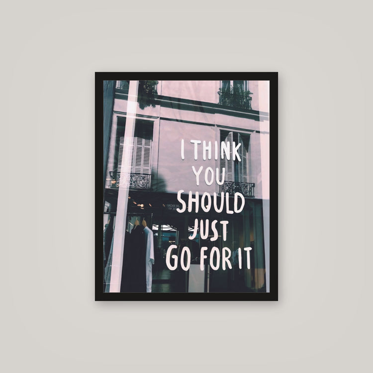 [auto-mockup] I THINK YOU POSTER - 16 x 20in.