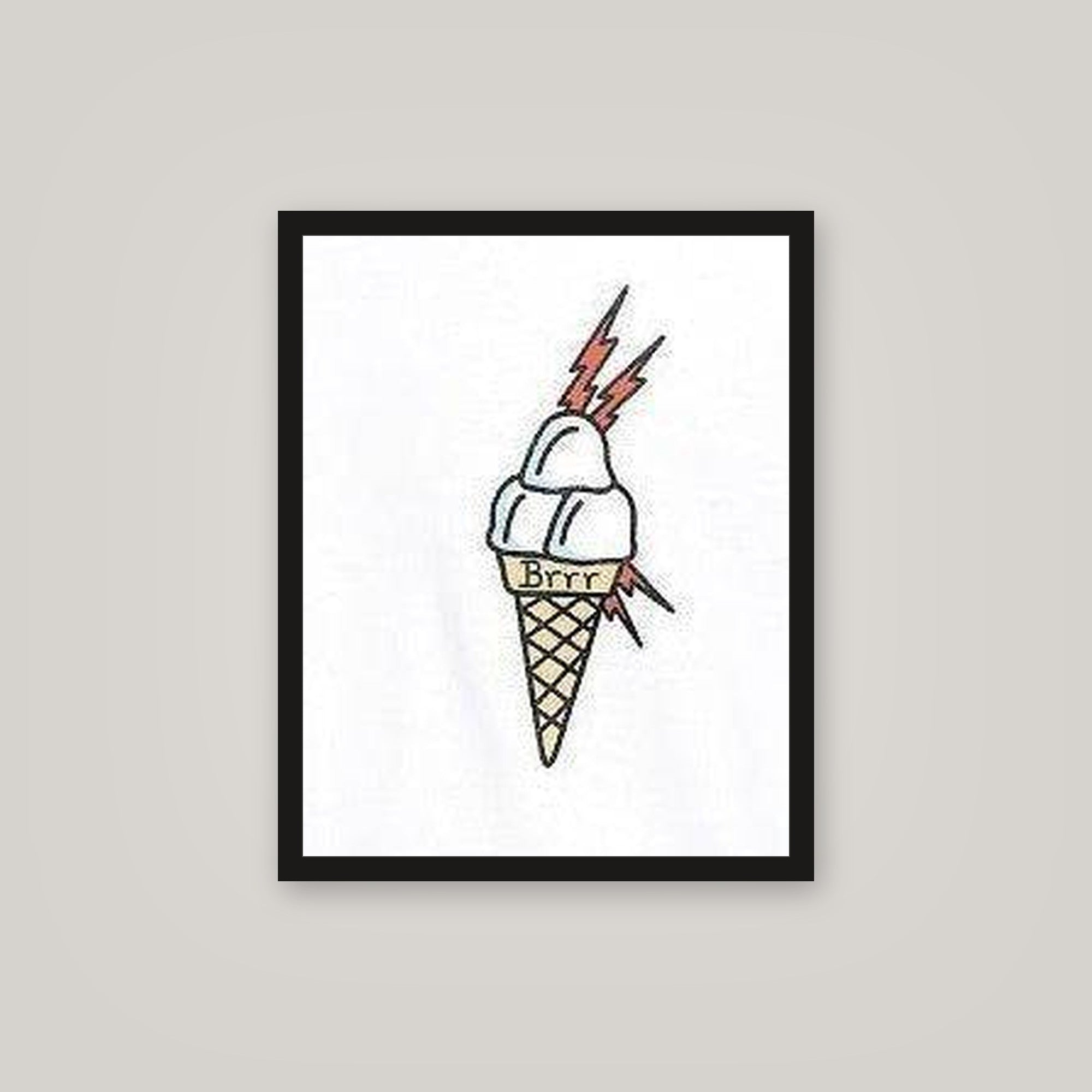 [auto-mockup] ICE CREAM CONE POSTER - 16 x 20in.