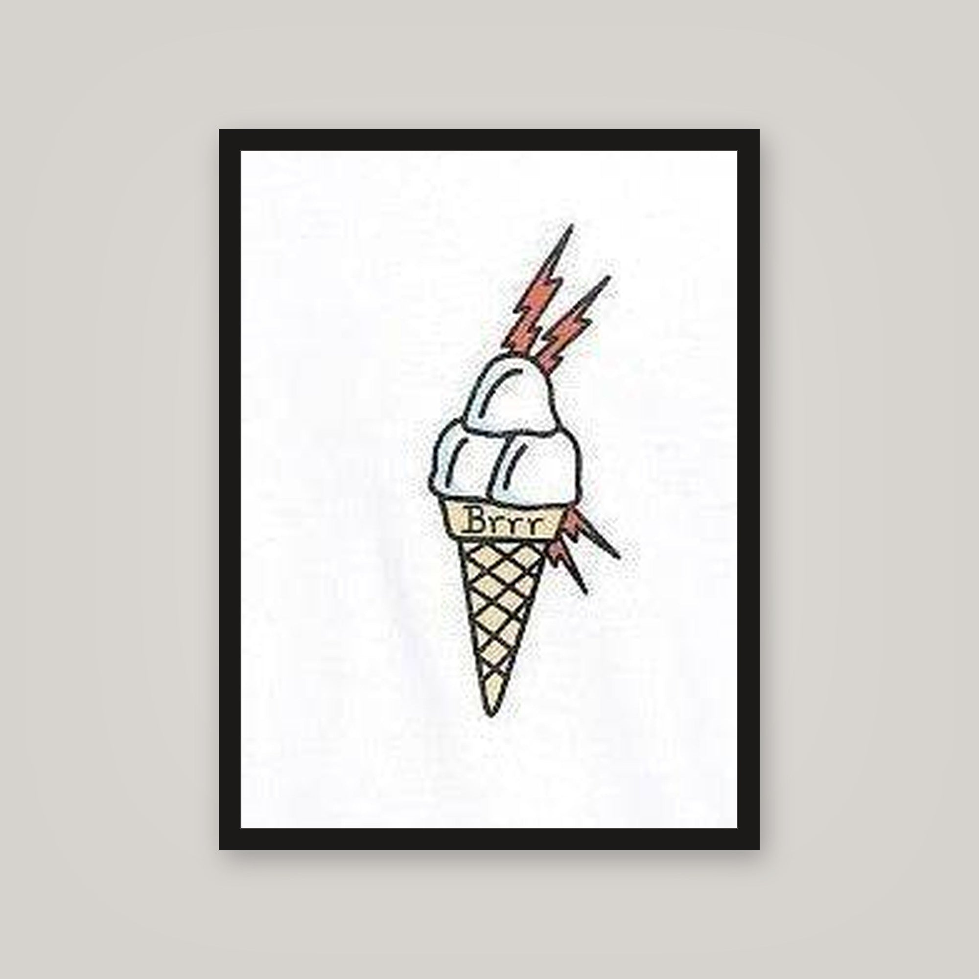 [auto-mockup] ICE CREAM CONE POSTER - 18 x 24in.