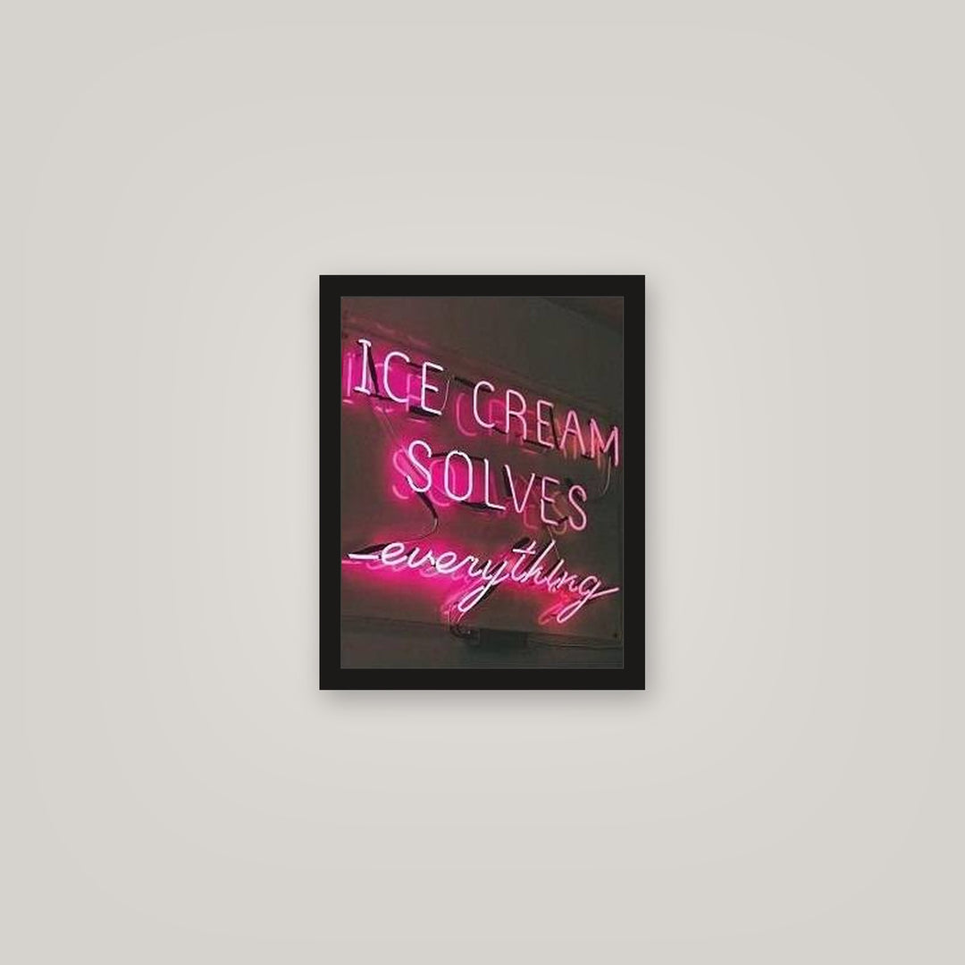 [auto-mockup] ICE CREAM SOLVES EVERYTHING POSTER - 11 x 14in.