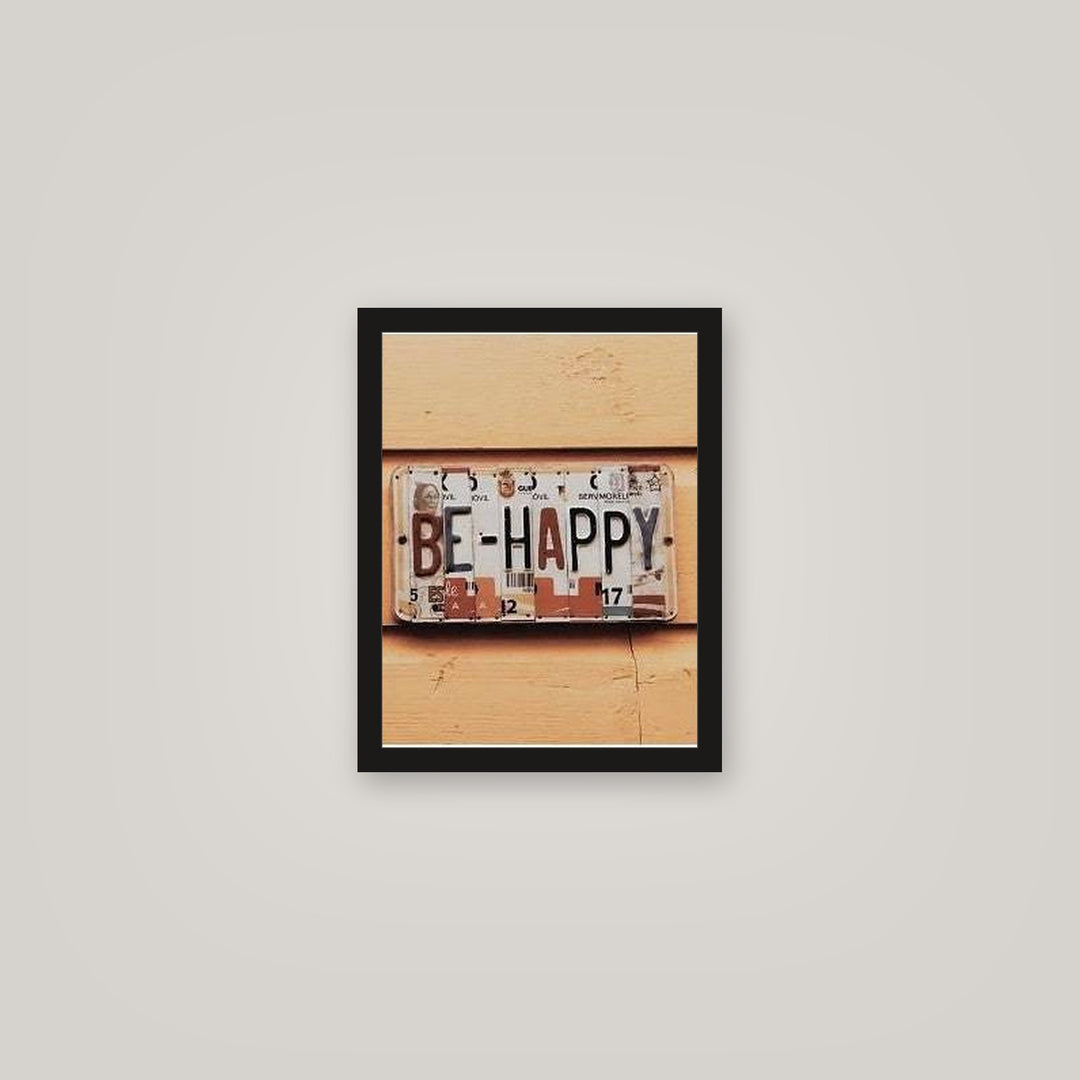[auto-mockup] JUST BE HAPPY POSTER - 11 x 14in.