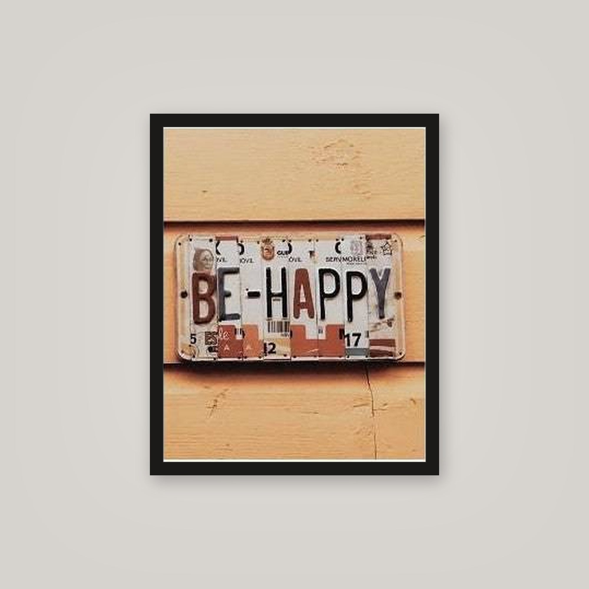 [auto-mockup] JUST BE HAPPY POSTER - 16 x 20in.