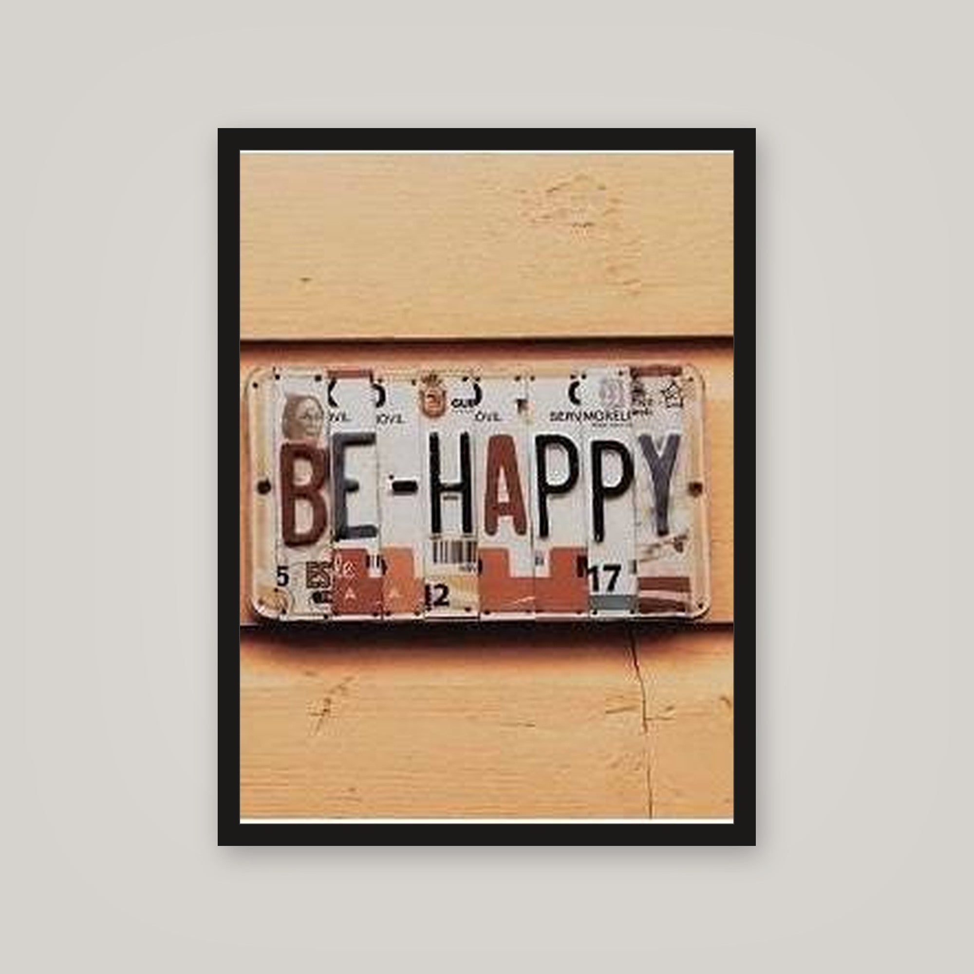 [auto-mockup] JUST BE HAPPY POSTER - 18 x 24in.