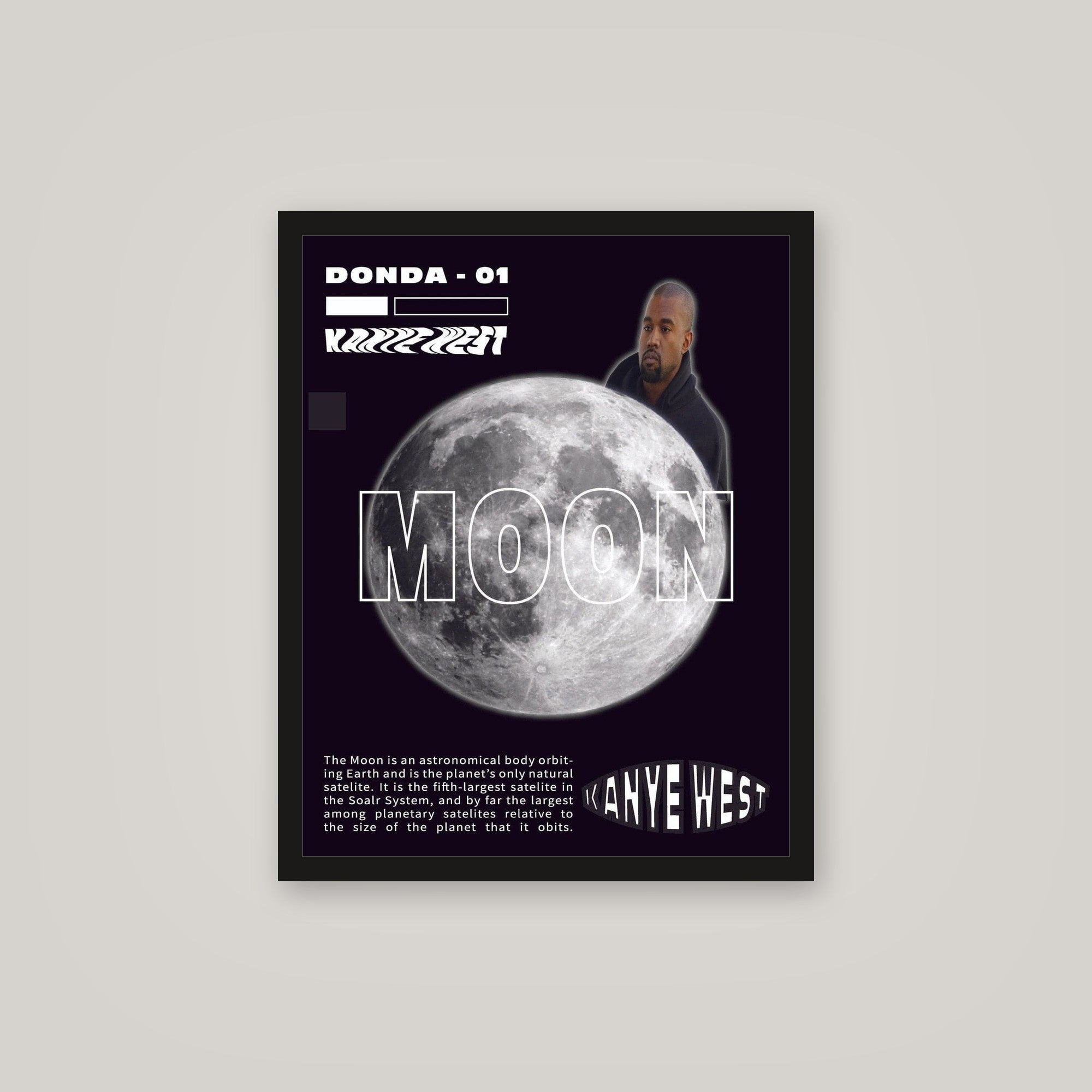 [auto-mockup] KANYE MOON POSTER - 16 x 20 in.