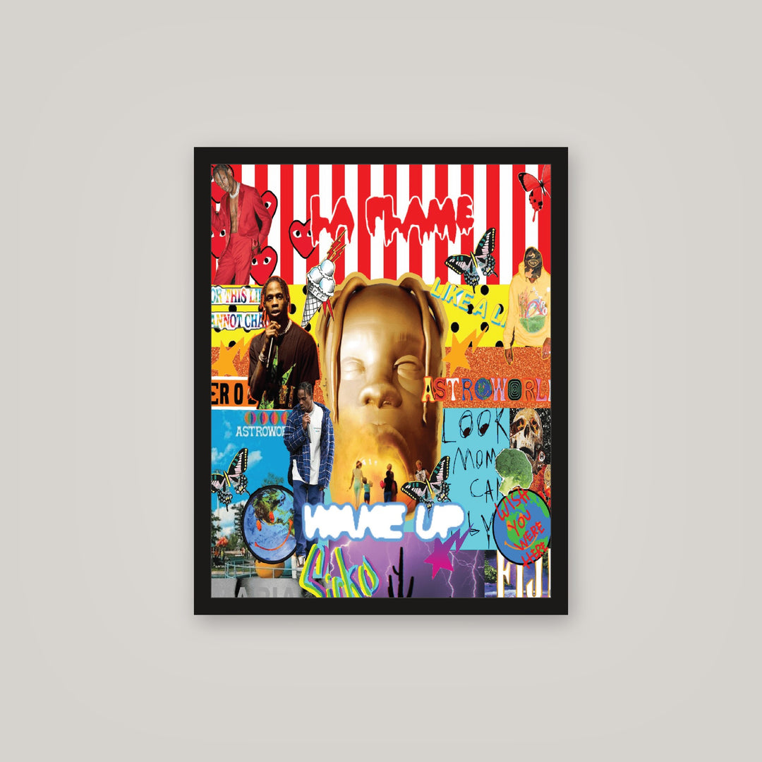 [auto-mockup] LA FLAME COLLAGE POSTER - 16 x 20in.