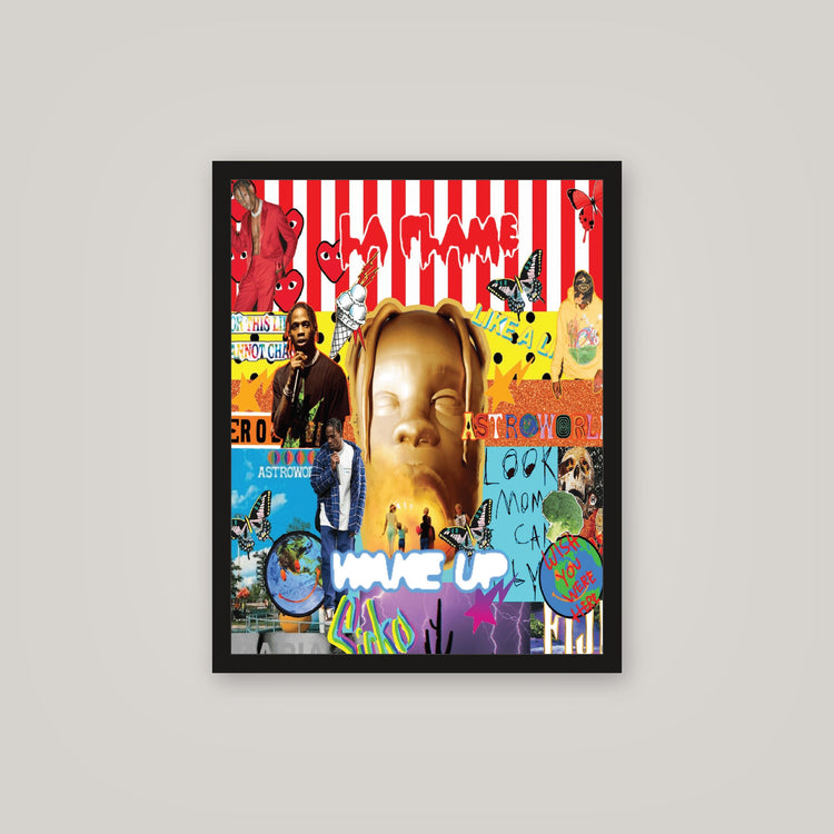 [auto-mockup] LA FLAME COLLAGE POSTER - 16 x 20in.