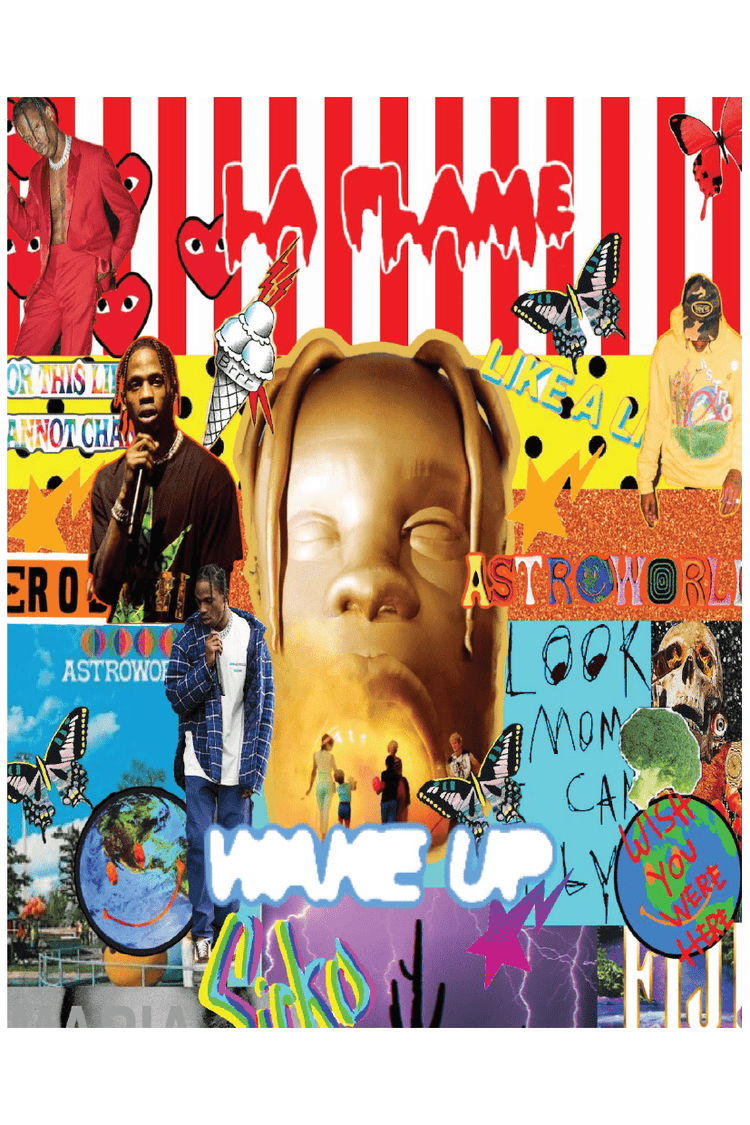 LA FLAME COLLAGE POSTER - PosterFi