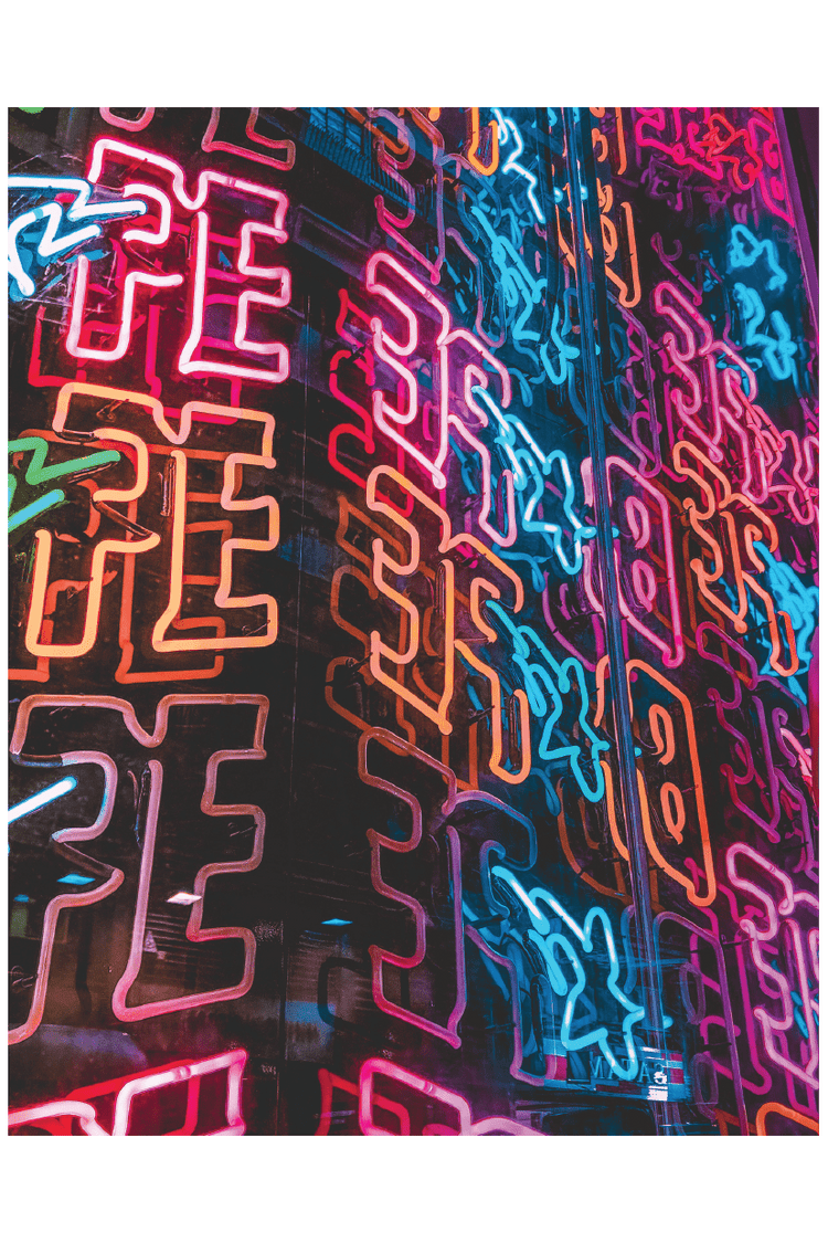 LED BAPE POSTER - PosterFi
