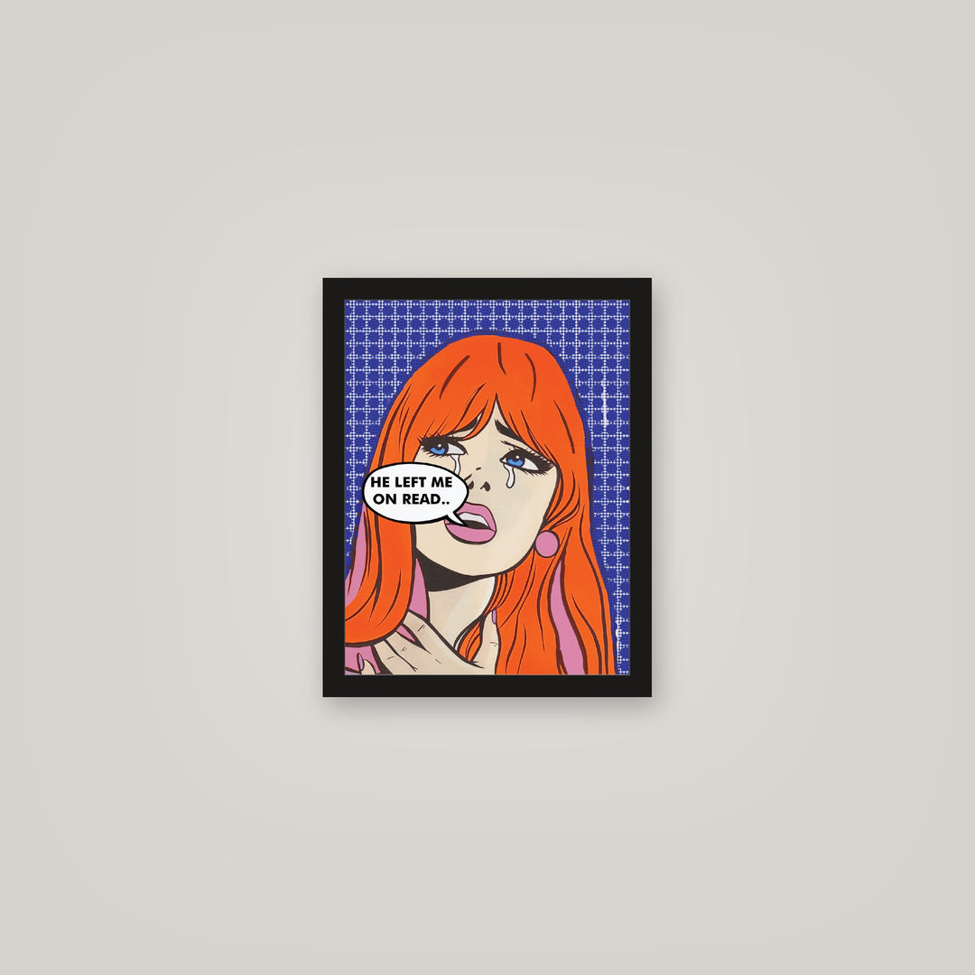 [auto-mockup] LEFT ON READ POSTER - 11 x 14in.