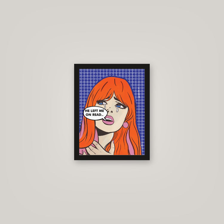 [auto-mockup] LEFT ON READ POSTER - 11 x 14in.