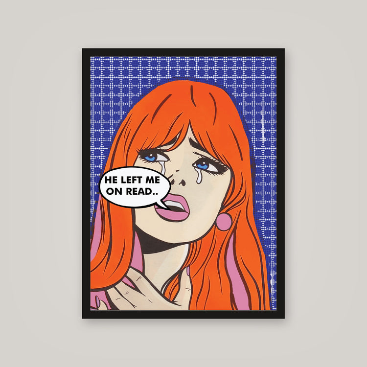 [auto-mockup] LEFT ON READ POSTER - 18 x 24in.