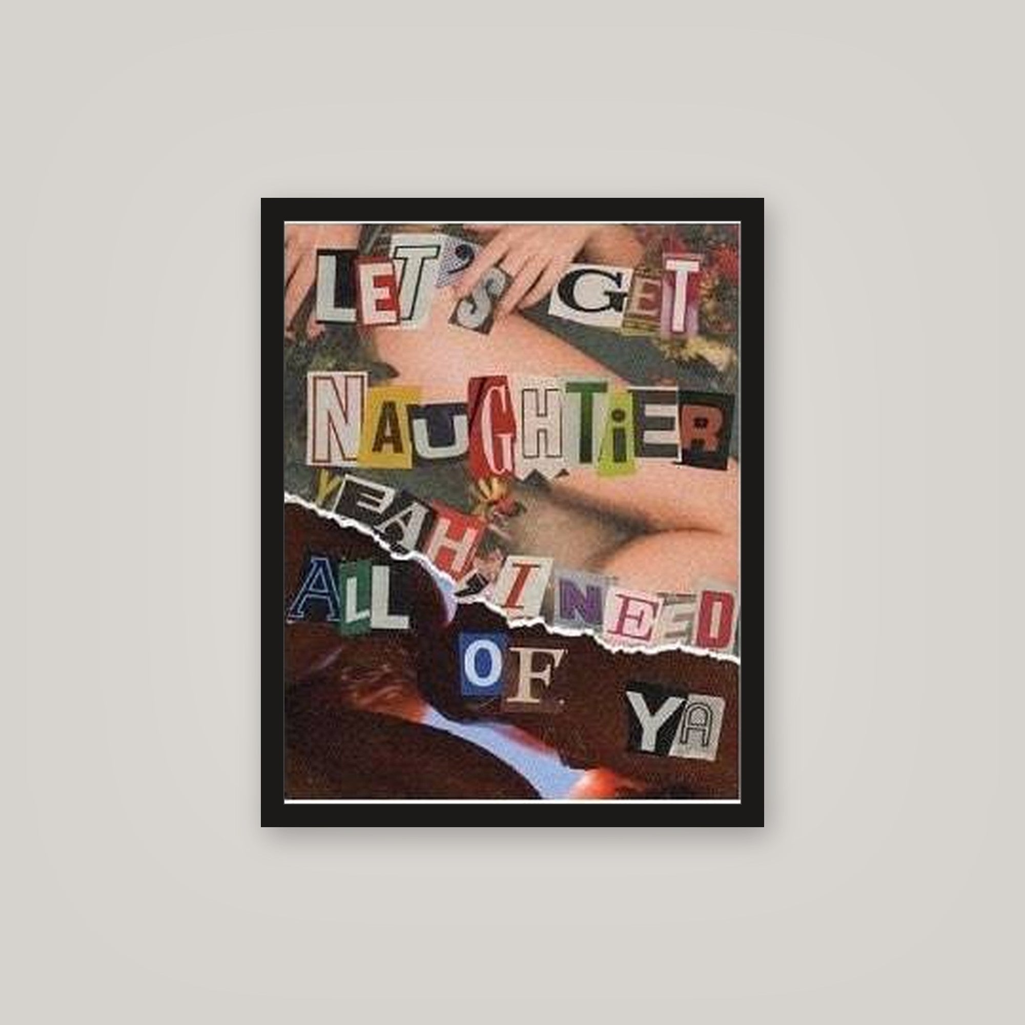 [auto-mockup] LETS GET NAUGHTIER POSTER - 16 x 20in.