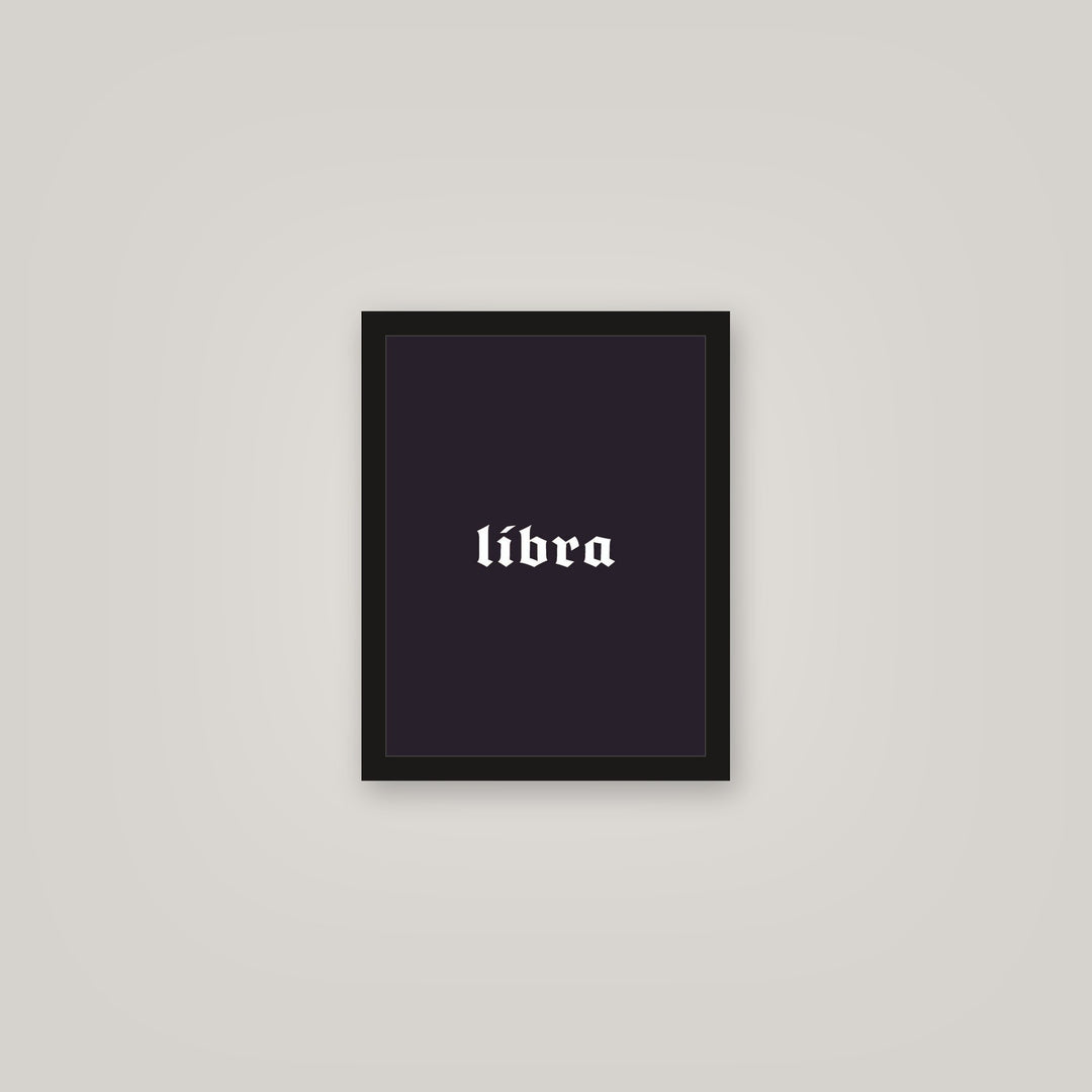 [auto-mockup] LIBRA POSTER IN MULTIPLE COLORS - 11 x 14in.