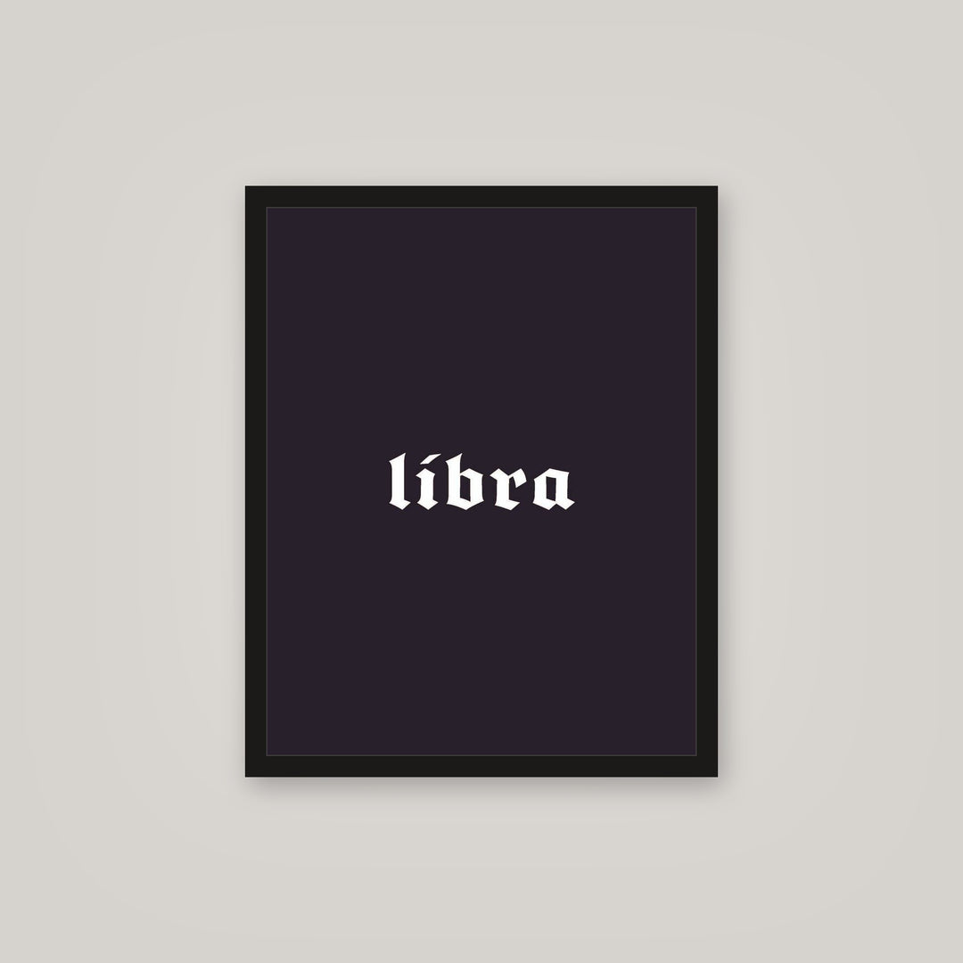 [auto-mockup] LIBRA POSTER IN MULTIPLE COLORS - 16x 20in.