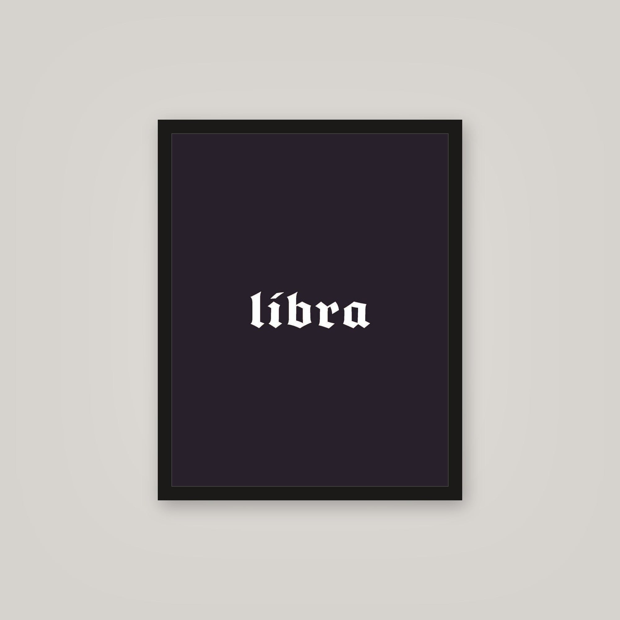 [auto-mockup] LIBRA POSTER IN MULTIPLE COLORS - 16x 20in.