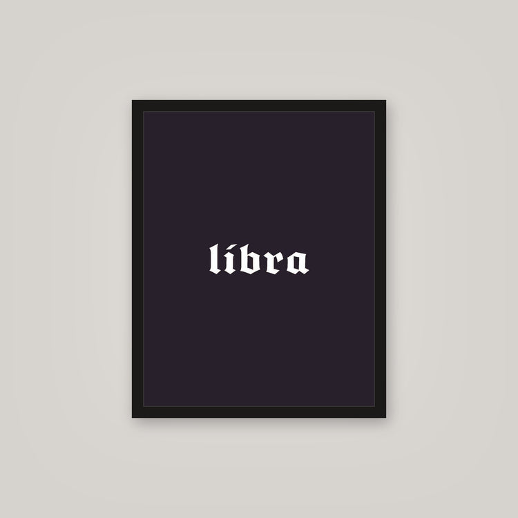 [auto-mockup] LIBRA POSTER IN MULTIPLE COLORS - 16x 20in.