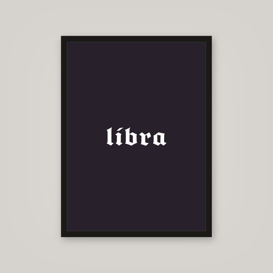[auto-mockup] LIBRA POSTER IN MULTIPLE COLORS - 18 x 24in.