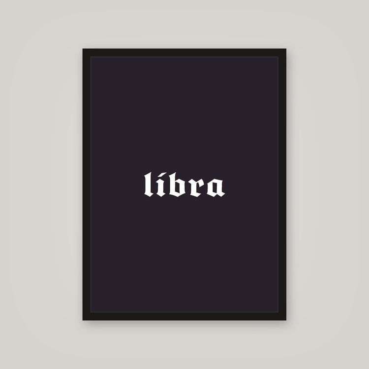 [auto-mockup] LIBRA POSTER IN MULTIPLE COLORS - 18 x 24in.