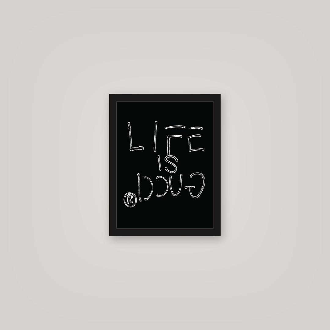 [auto-mockup] LIFE IS GUCCI POSTER - 11 x 14in.