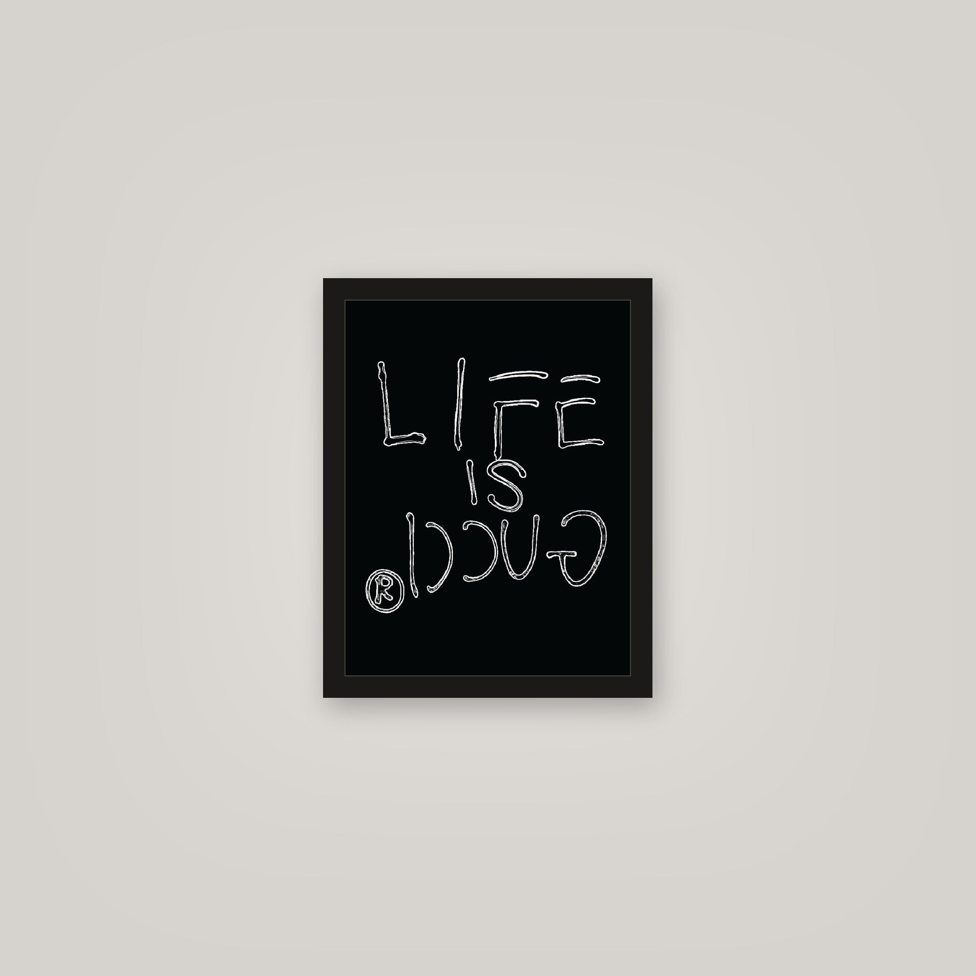 [auto-mockup] LIFE IS GUCCI POSTER - 11 x 14in.