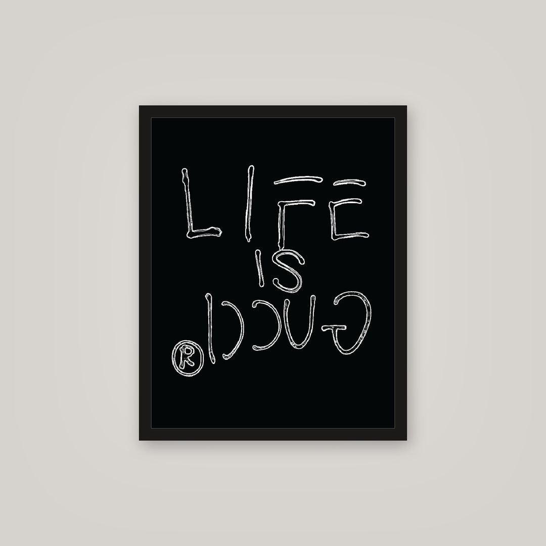 [auto-mockup] LIFE IS GUCCI POSTER - 16 x 20in.