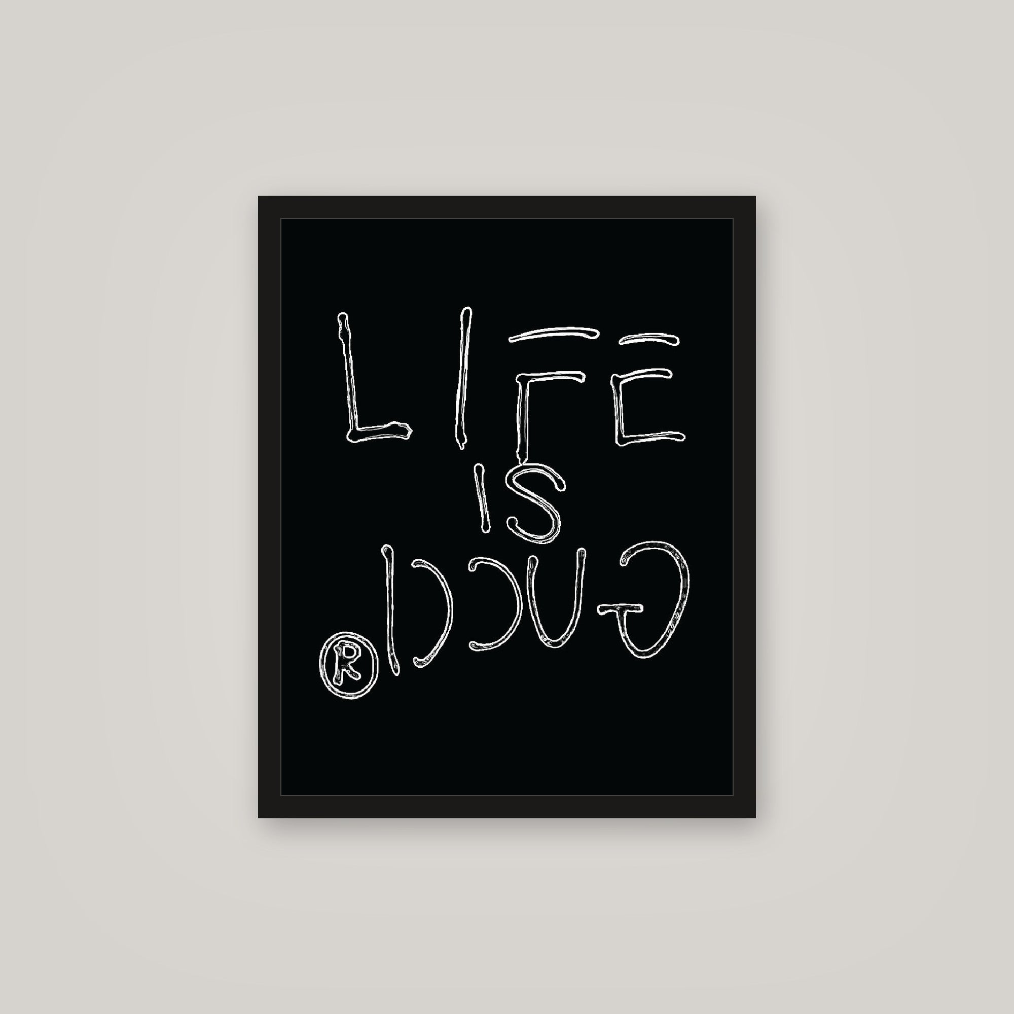 [auto-mockup] LIFE IS GUCCI POSTER - 16 x 20in.