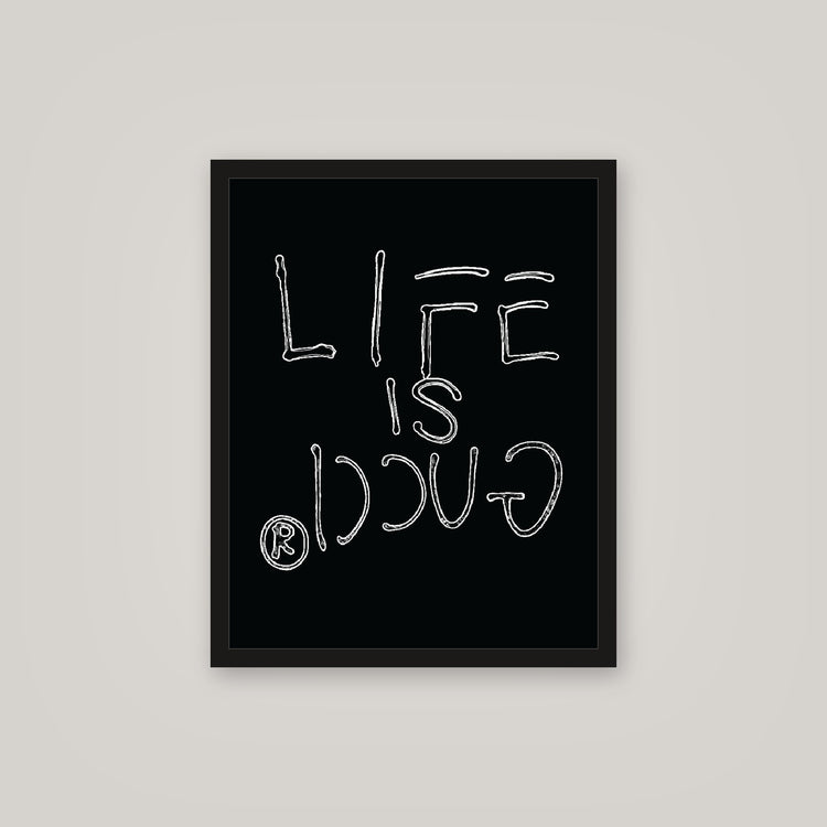 [auto-mockup] LIFE IS GUCCI POSTER - 16 x 20in.