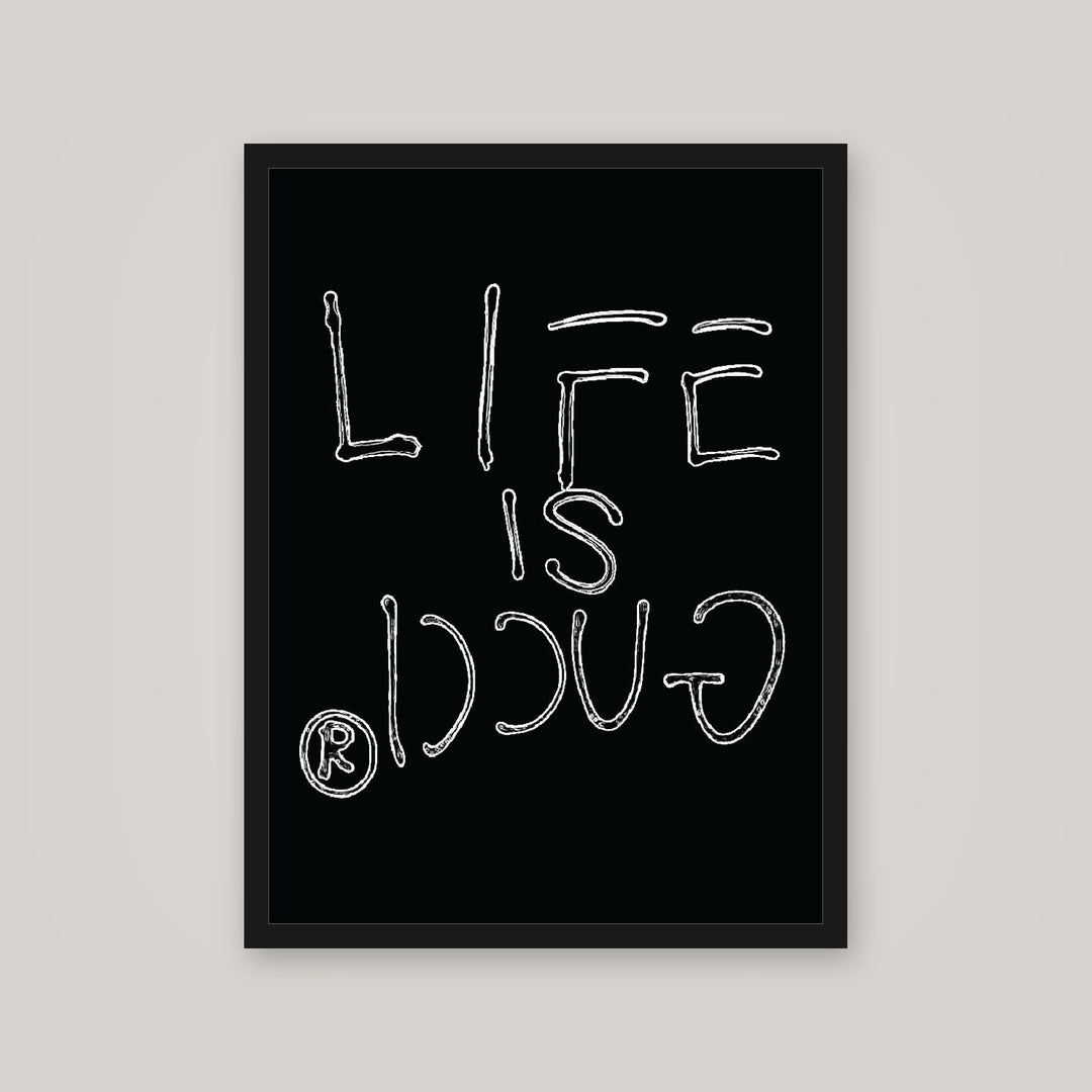 [auto-mockup] LIFE IS GUCCI POSTER - 18 x 24in.
